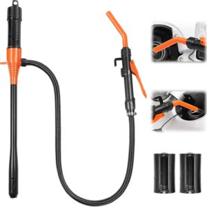 Portable battery fuel pump for gasoline transfer – universal fit, easy use
